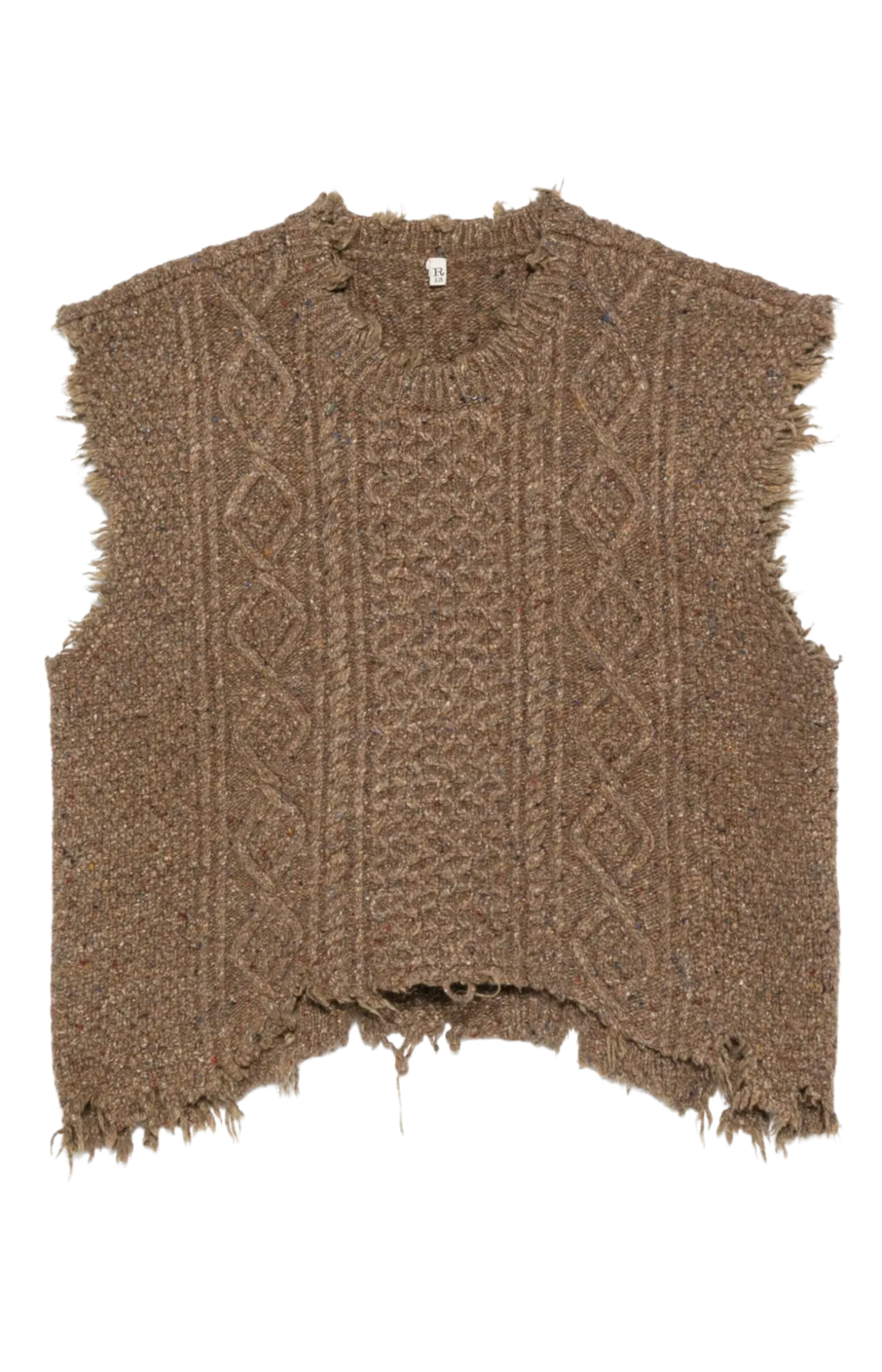 R13 Boyfriend Cable Sweater Vest