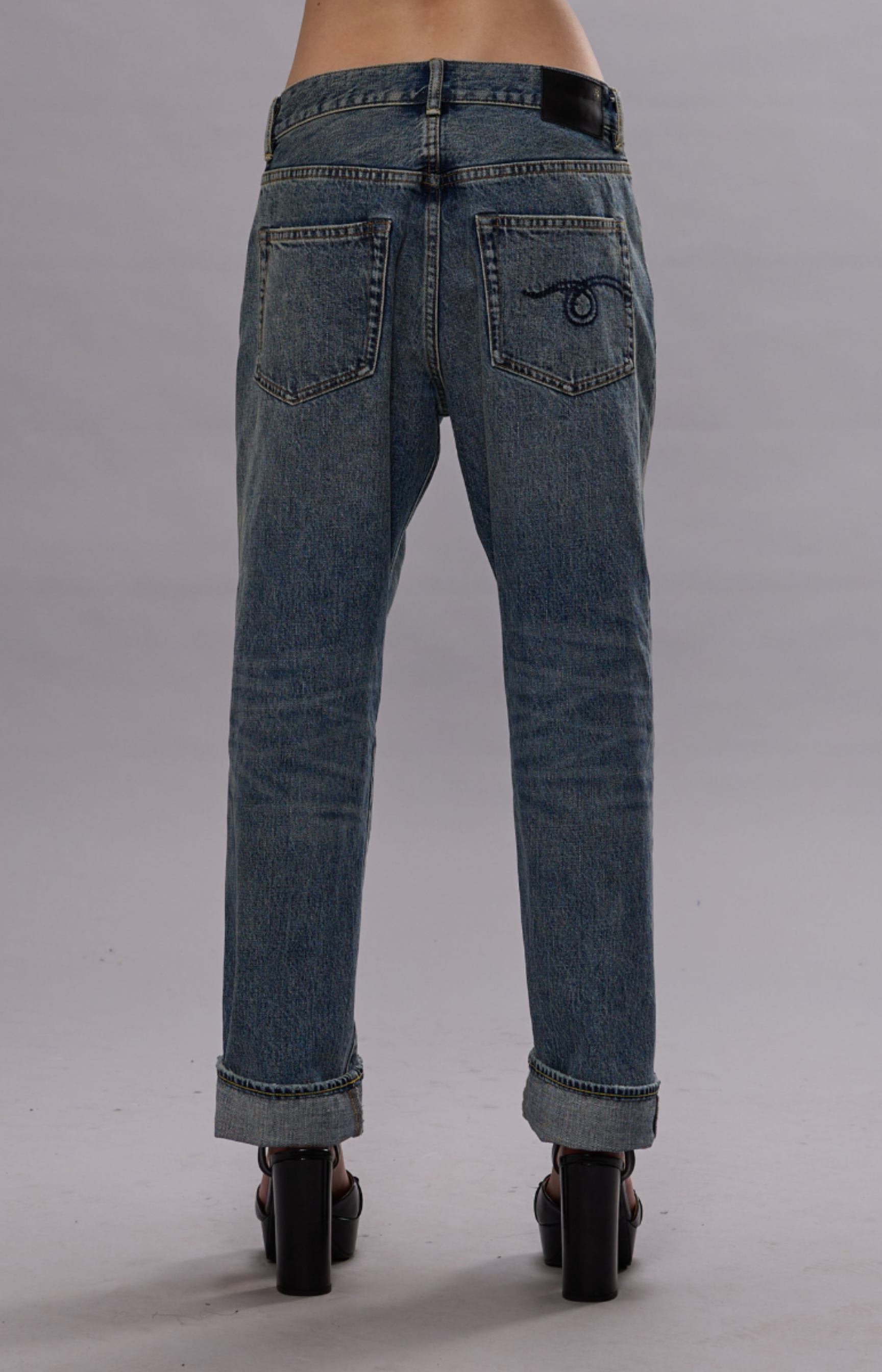 R13 Boyfriend Jean Lena Blue