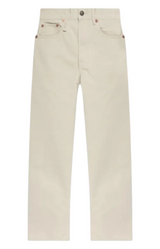 R13 Boyfriend Jean Ivory Sateen