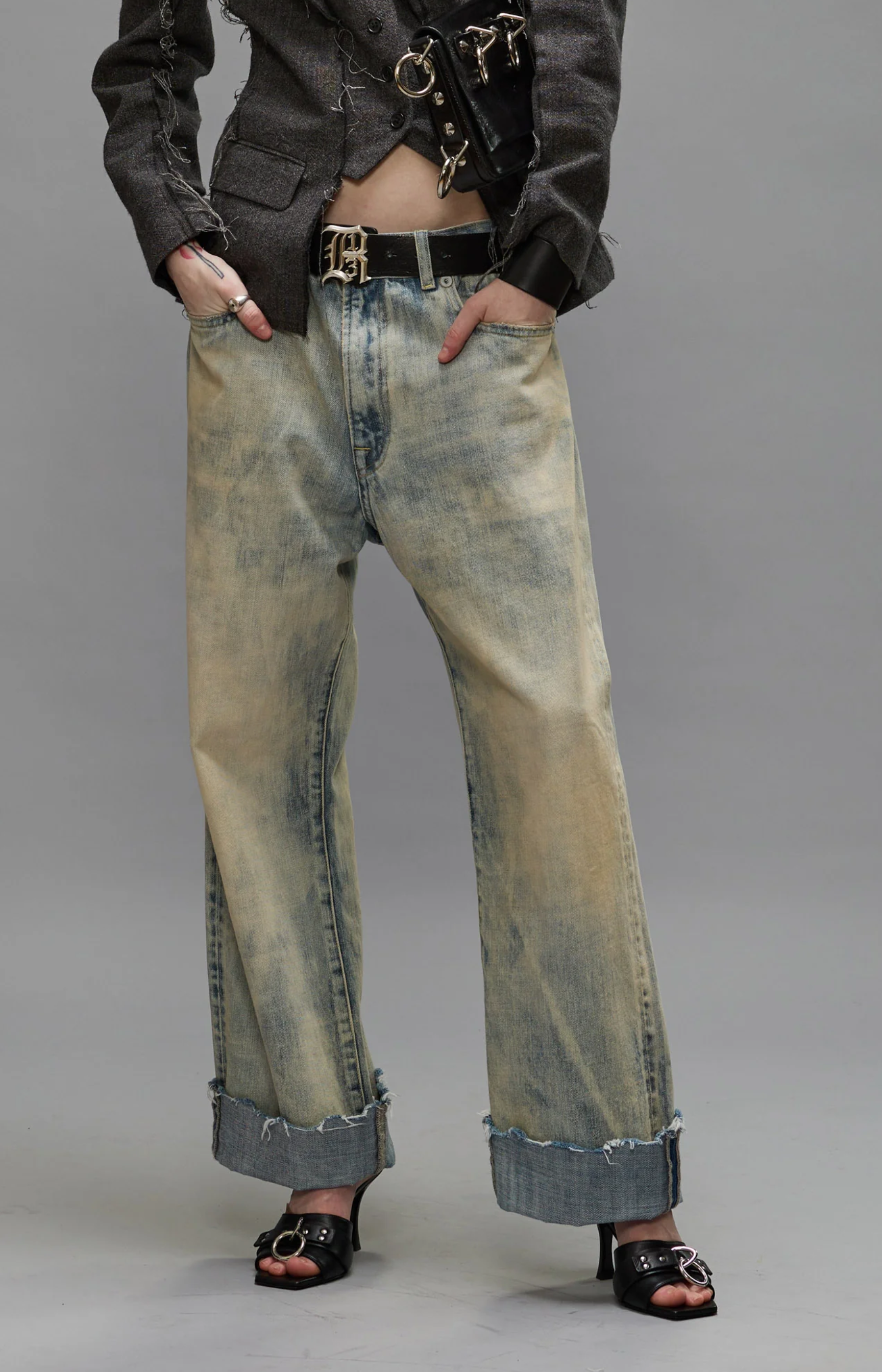 R13 Cuffed XBoyfriend Jean