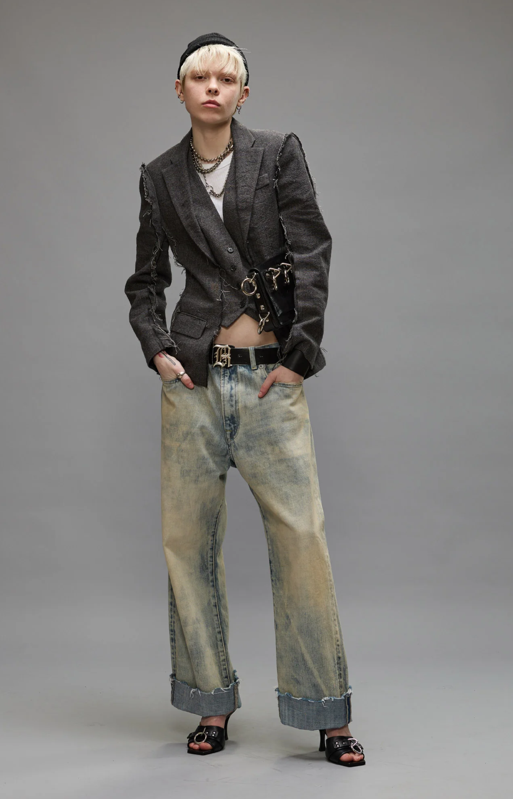 R13 Cuffed XBoyfriend Jean