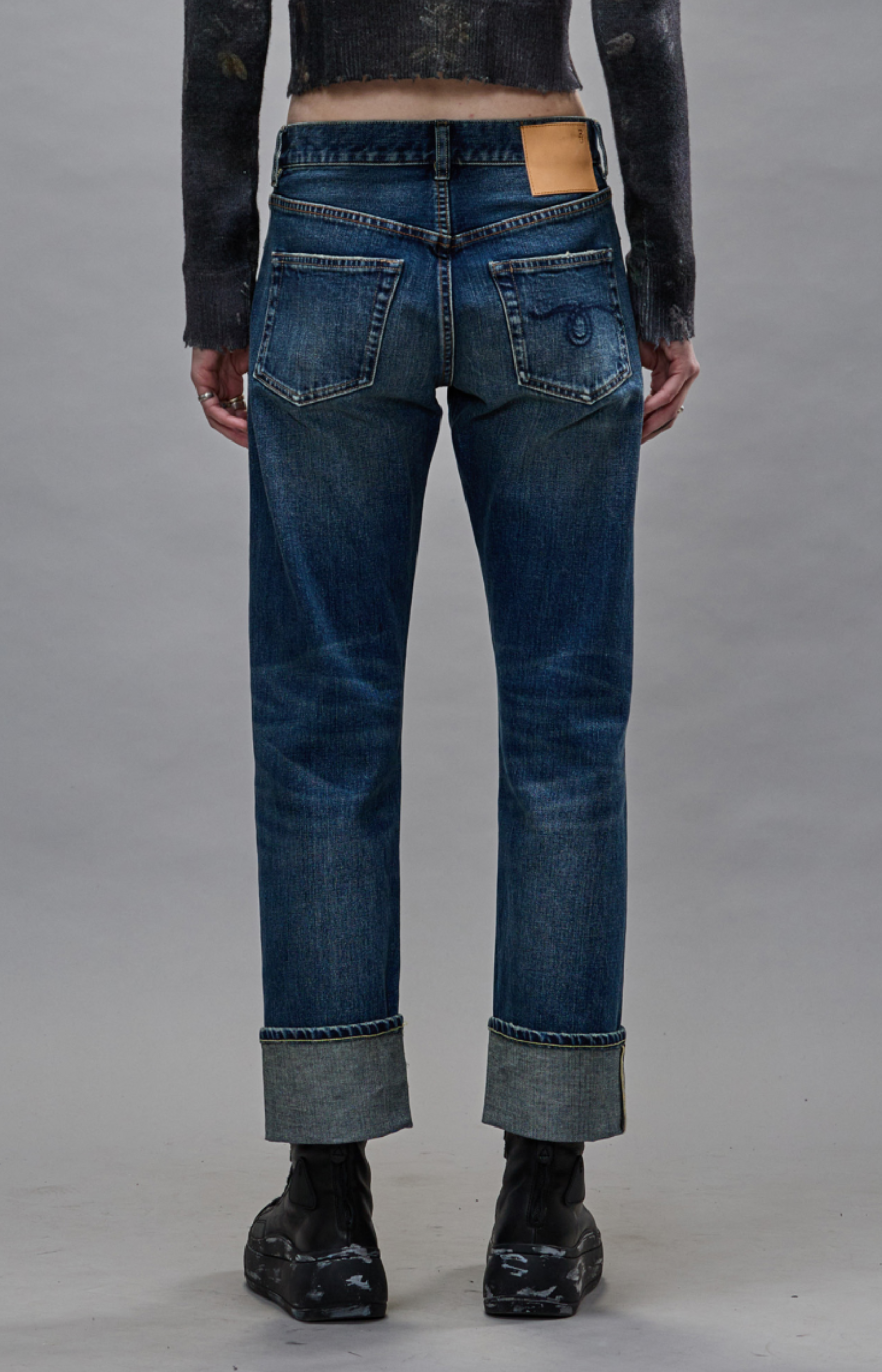 R13 Cuffed Romeo Jeans