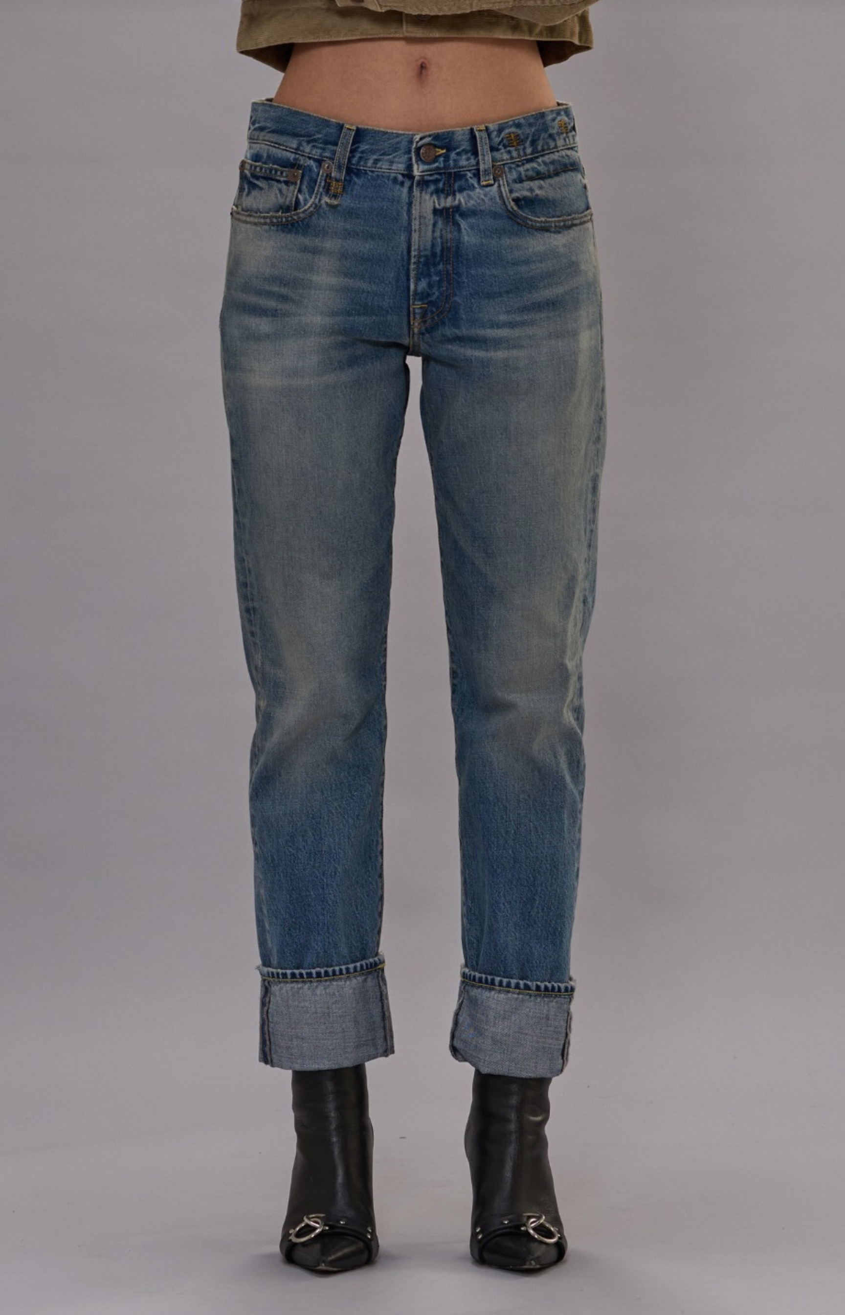 R13 Cuffed Romeo Jean