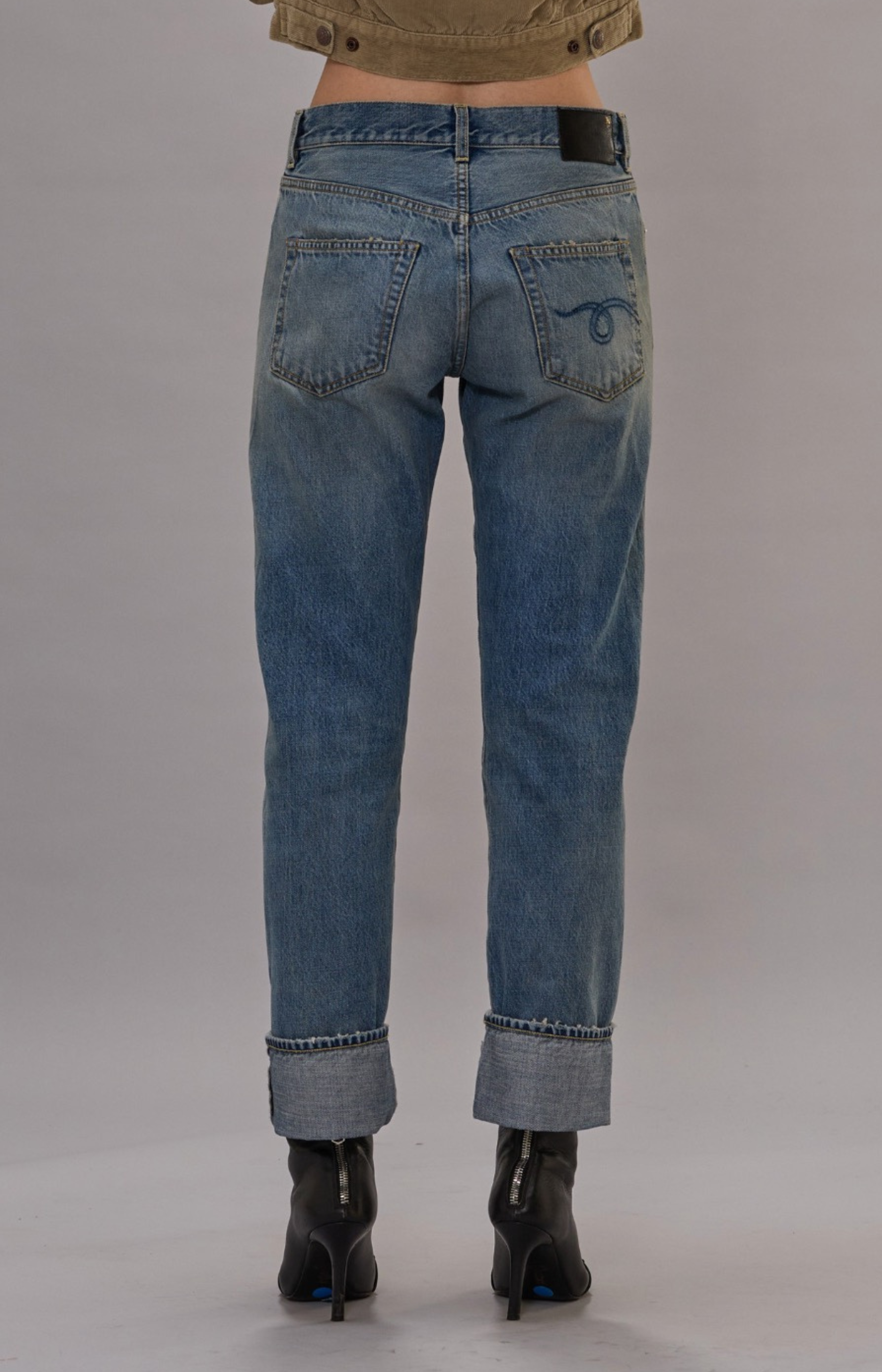 R13 Cuffed Romeo Jean