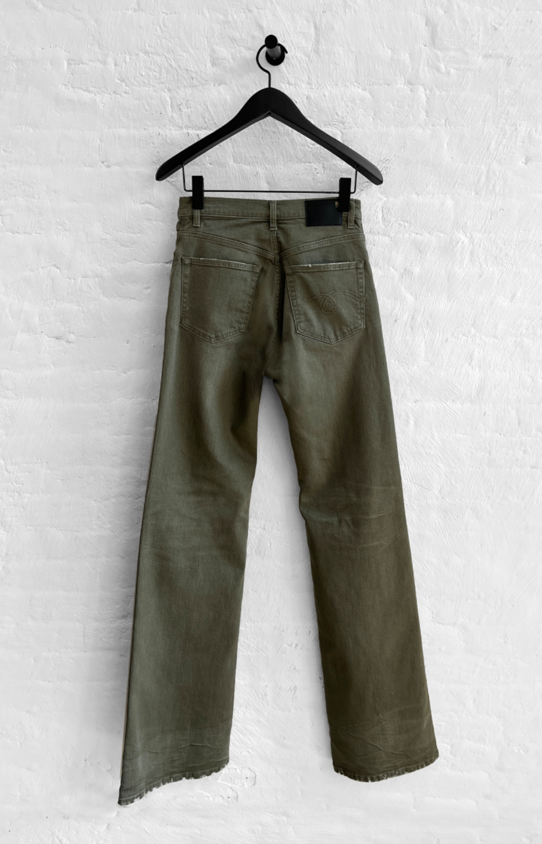 R13 Jane Jean Olive Green