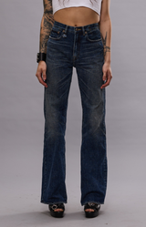 R13 Jane Jean Mire Blue Stretch