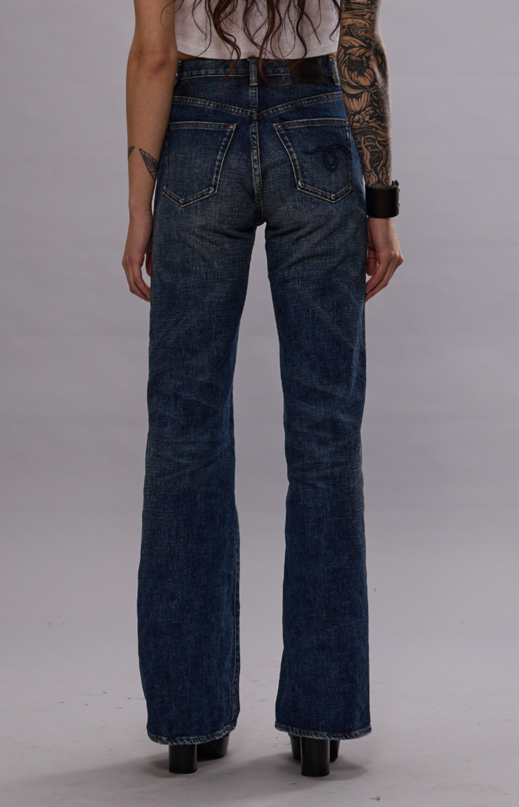R13 Jane Jean Mire Blue Stretch