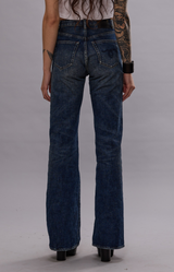 R13 Jane Jean Mire Blue Stretch