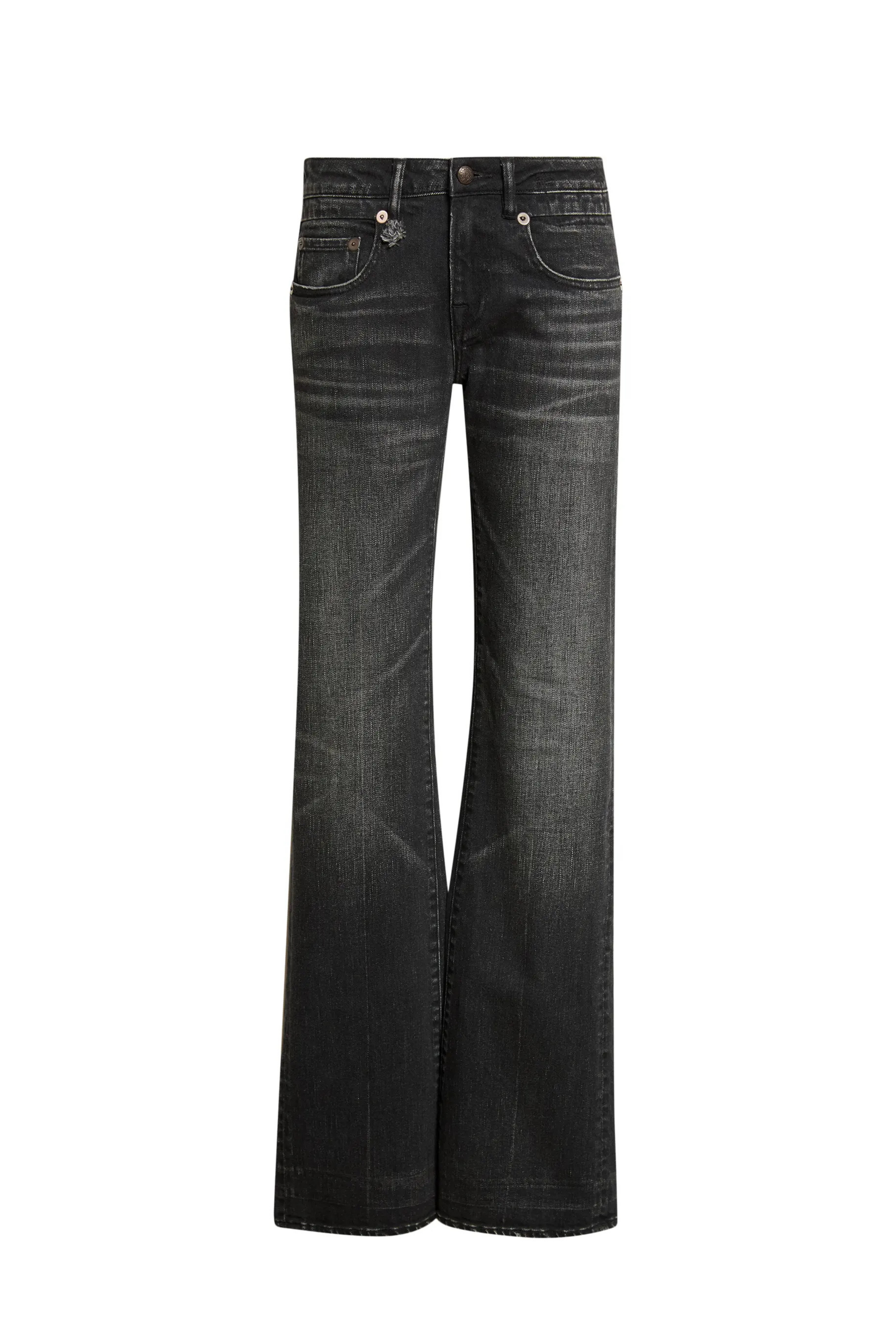 R13 Boy Flare Brixton Black Stretch 
