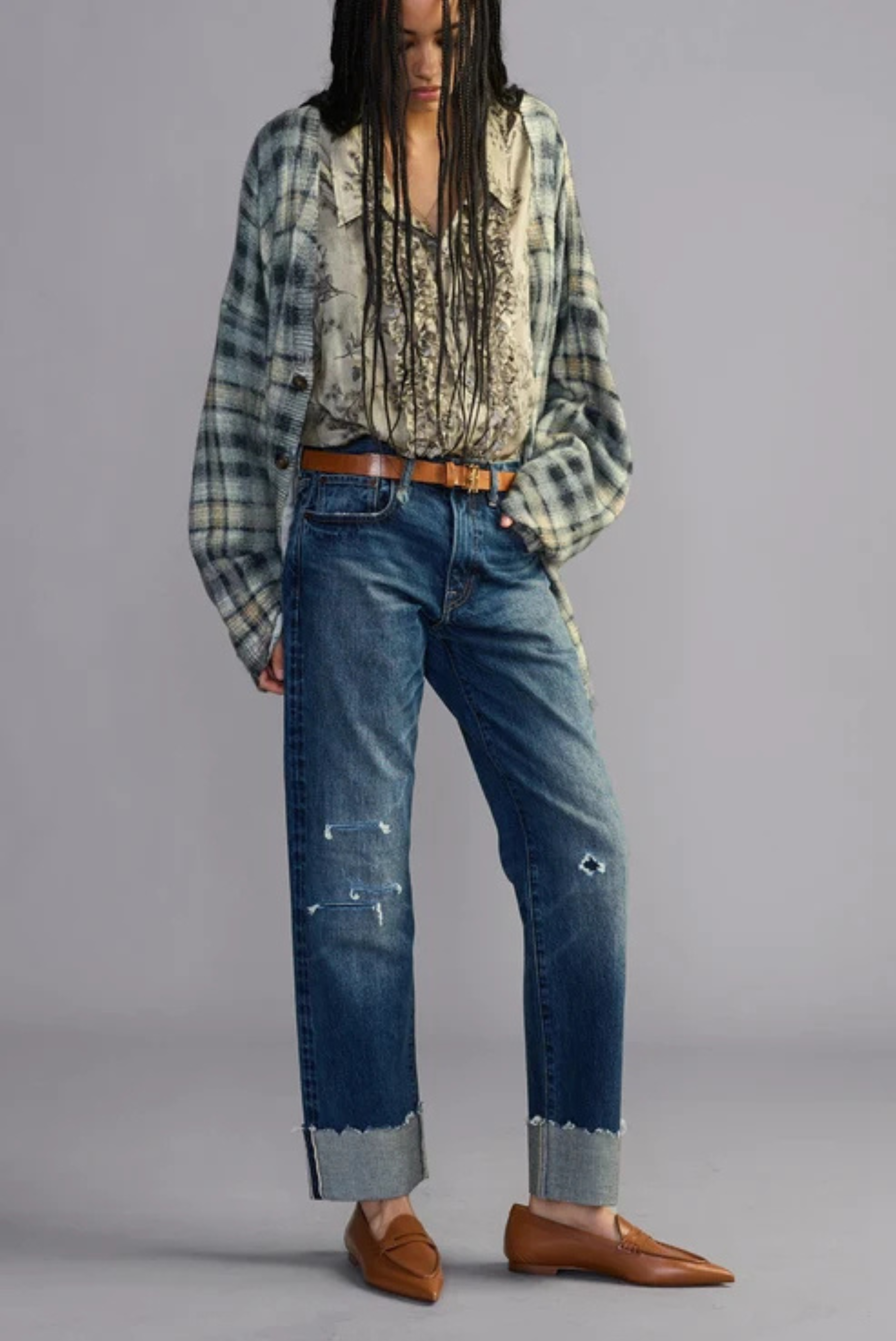 R13 Cuffed Romeo Jean
