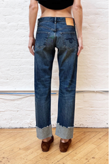 R13 Cuffed Romeo Jean Carlson Selvedge