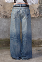 R13 D'Arcy Flared Jean Rivington Blue