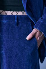 R13 Darcy Flare Trouser Deep Blue