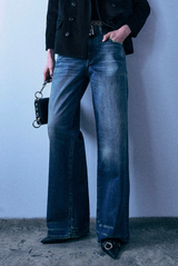 R13 Darcy Loose Jean Livingston Selvedge Blue