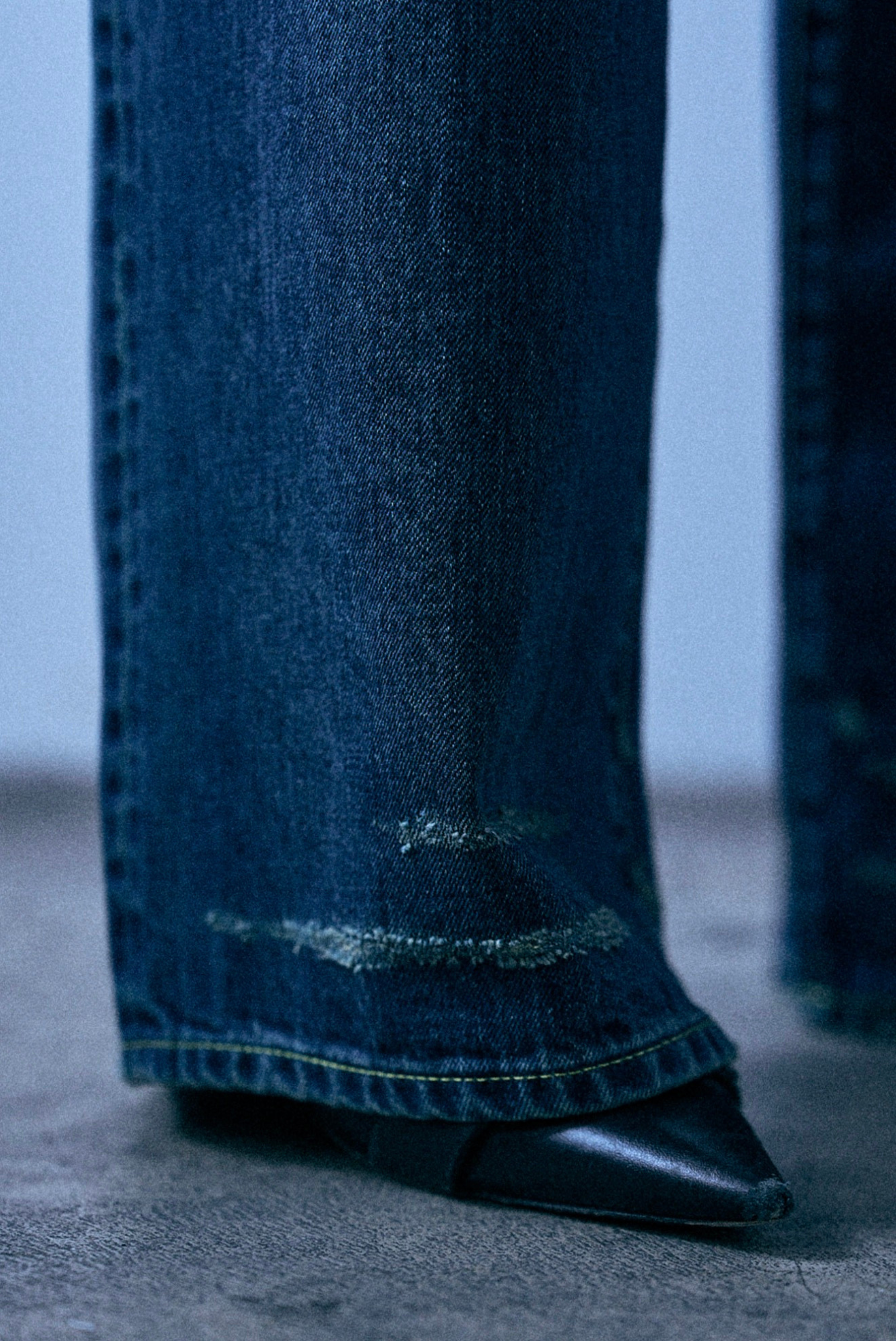 R13 Darcy Loose Jean Livingston Selvedge Blue