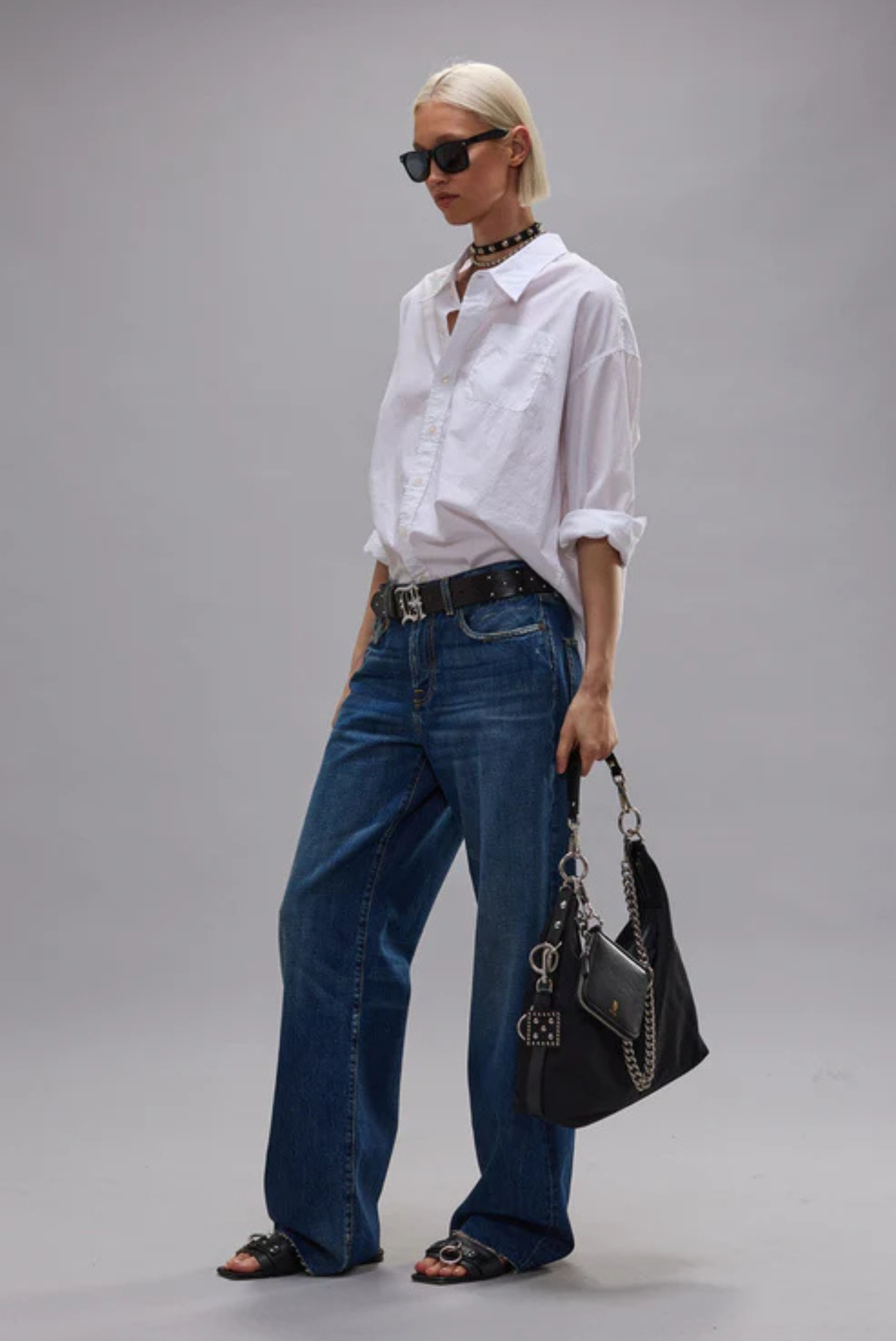 R13 Darcy Loose Jean Oasis Blue 