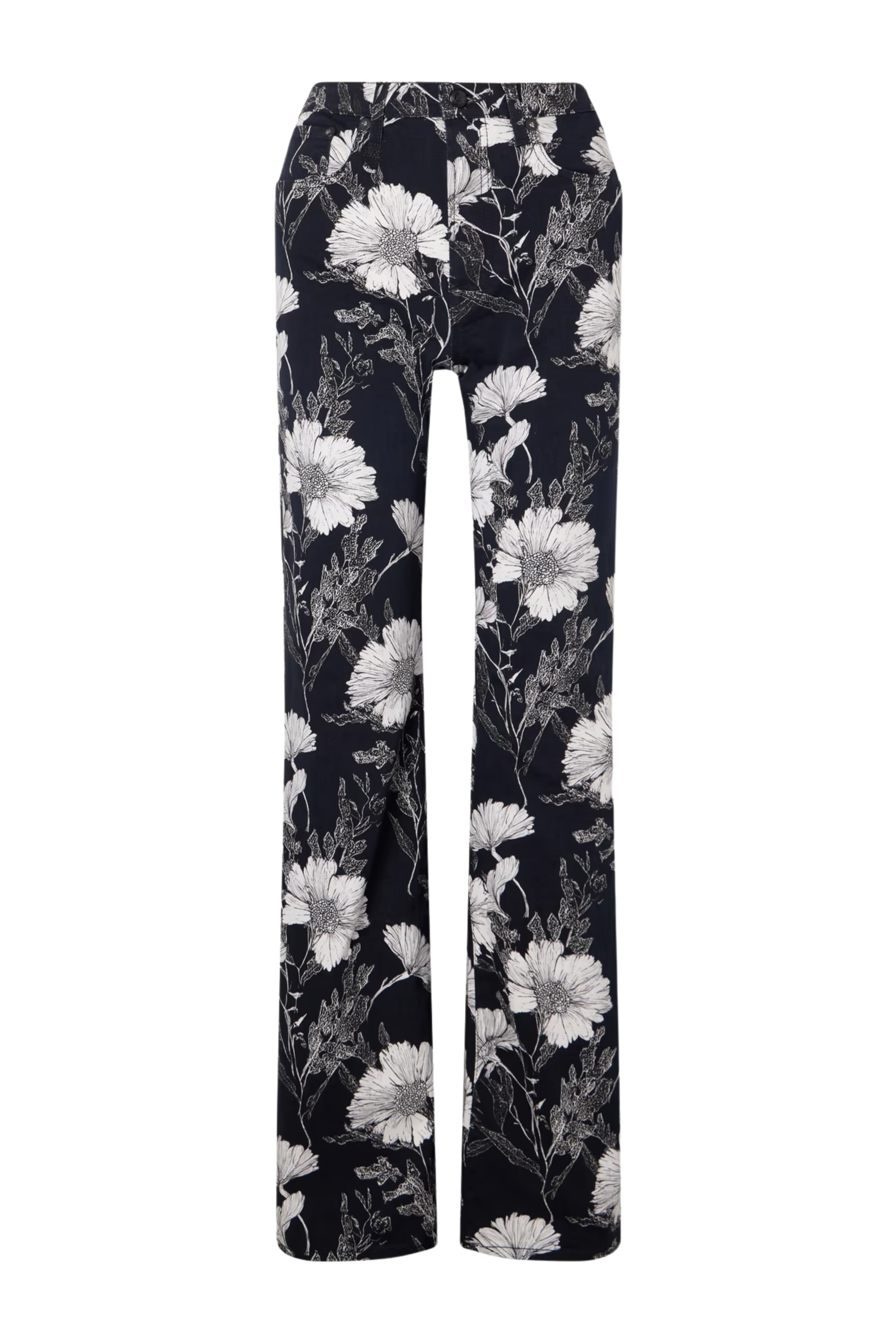 R13 Jane Jean Black Floral 