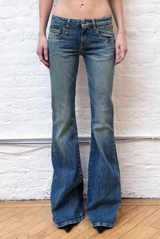 R13 Overflow Boy Flare Jean Kelly Blue Stretch 