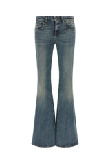 R13 Overflow Boy Flare Jean Kelly Blue Stretch 