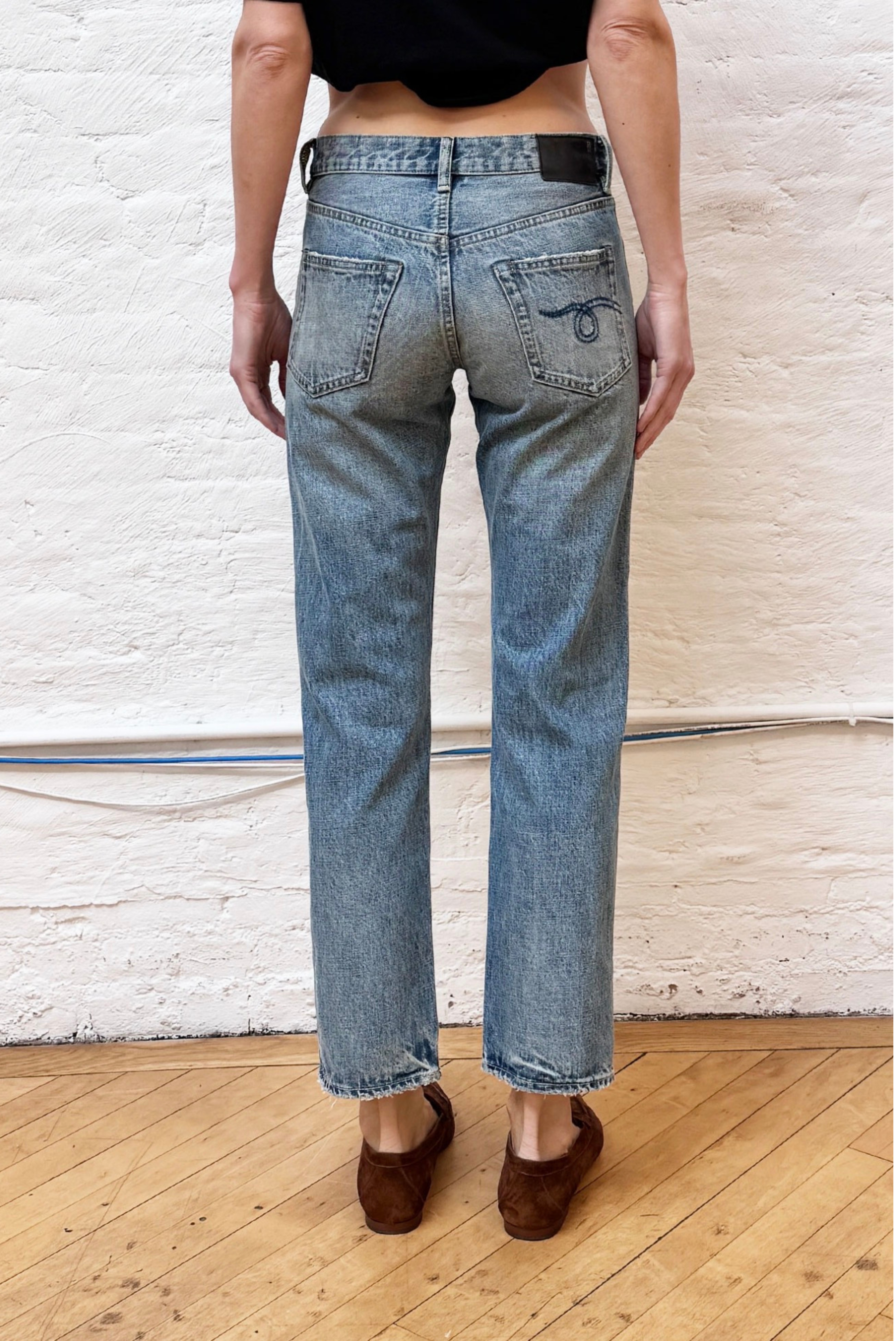 R13 Romeo Jean Wilted Blue