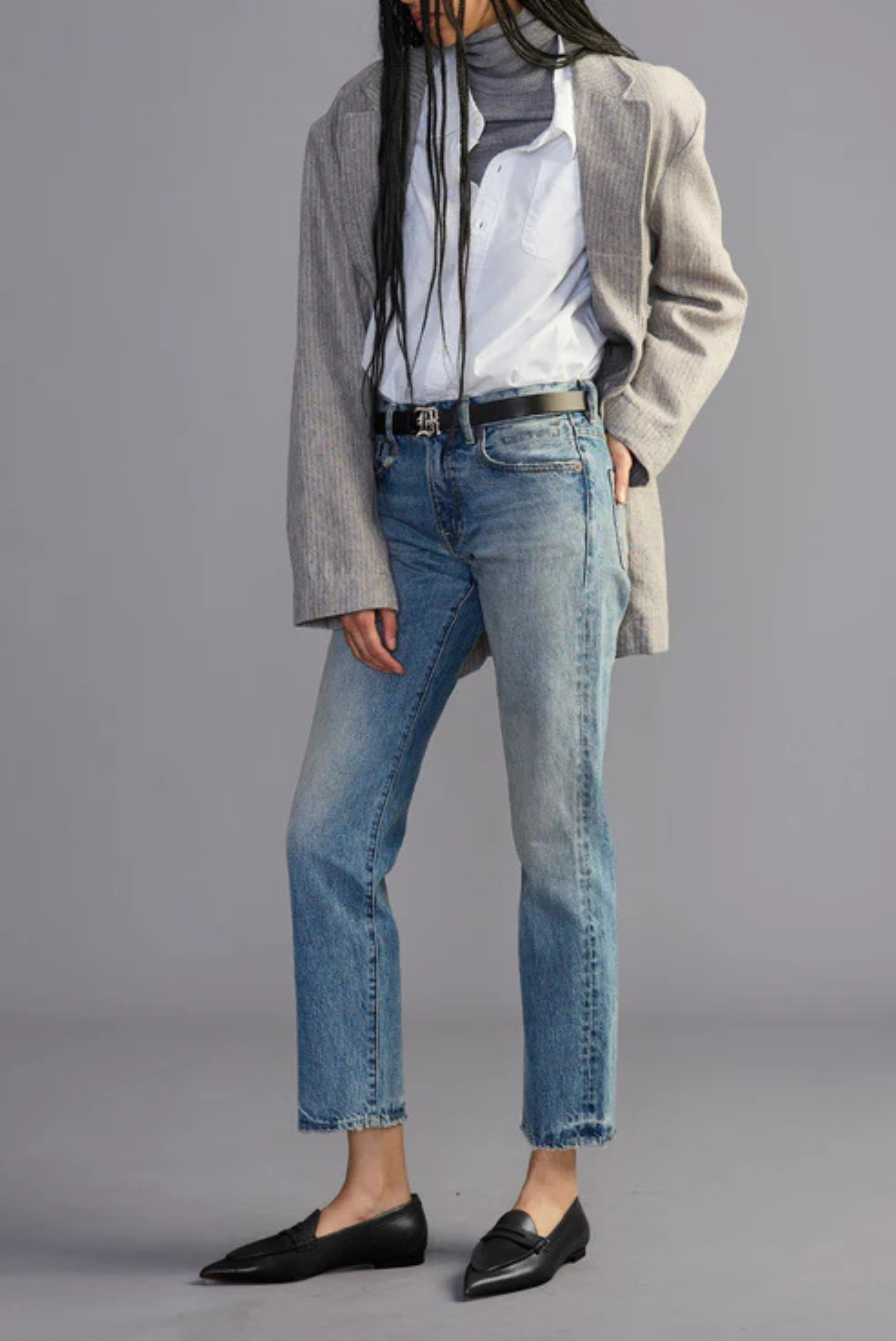 R13 Romeo Jean Wilted Blue