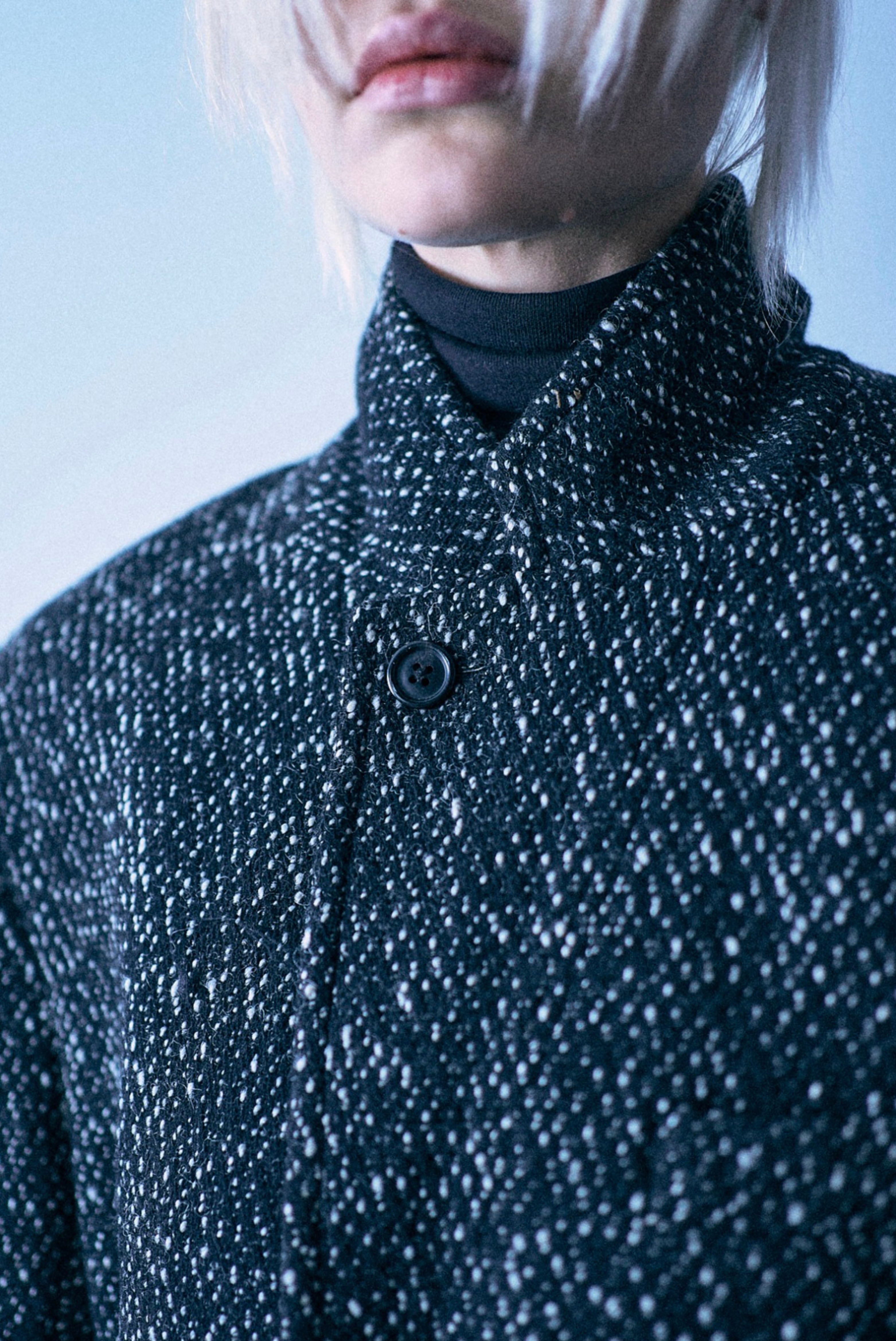 R13 Trench Vent Blazer Marled Black