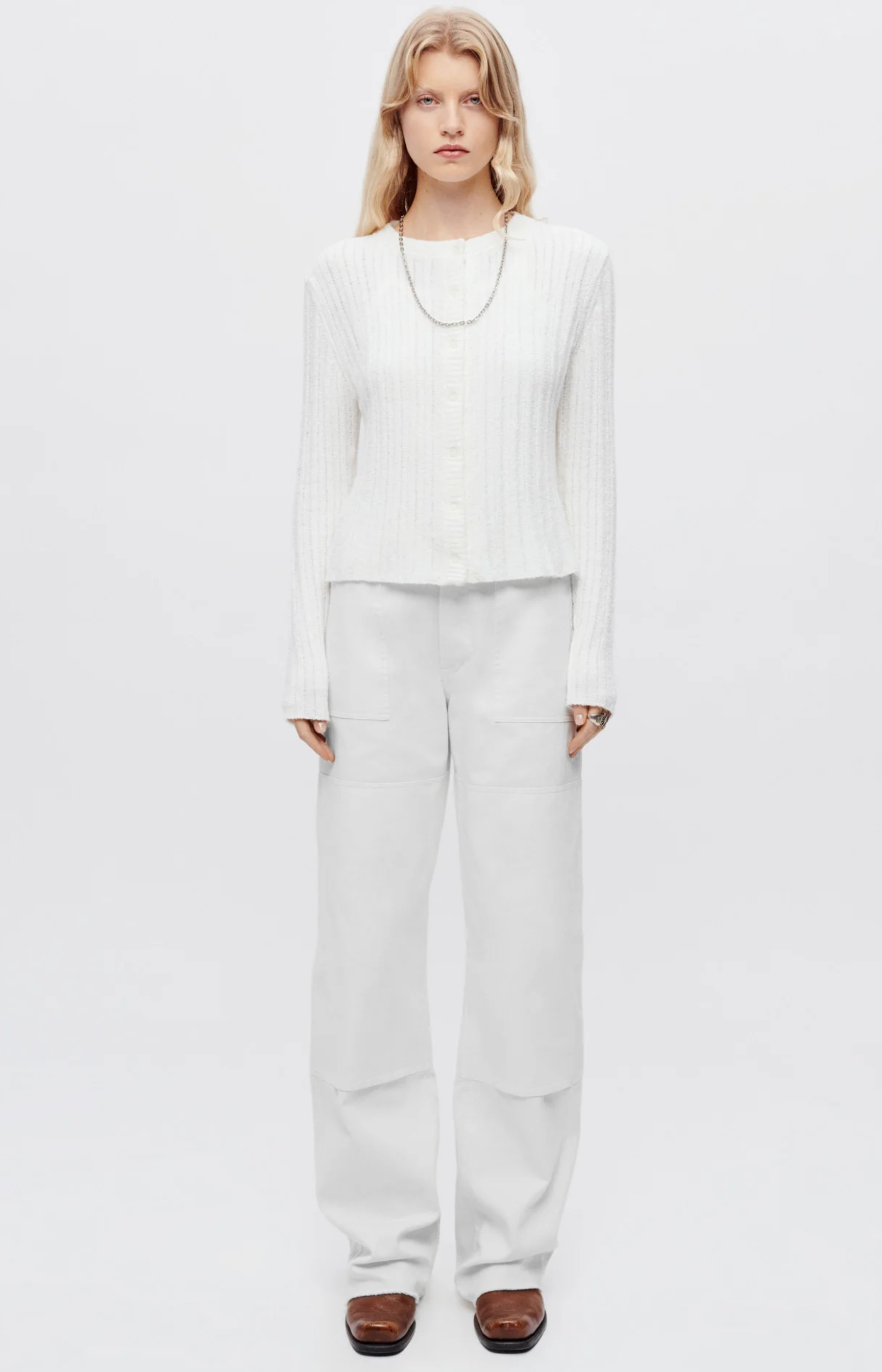 Re/Done Beach Pant White