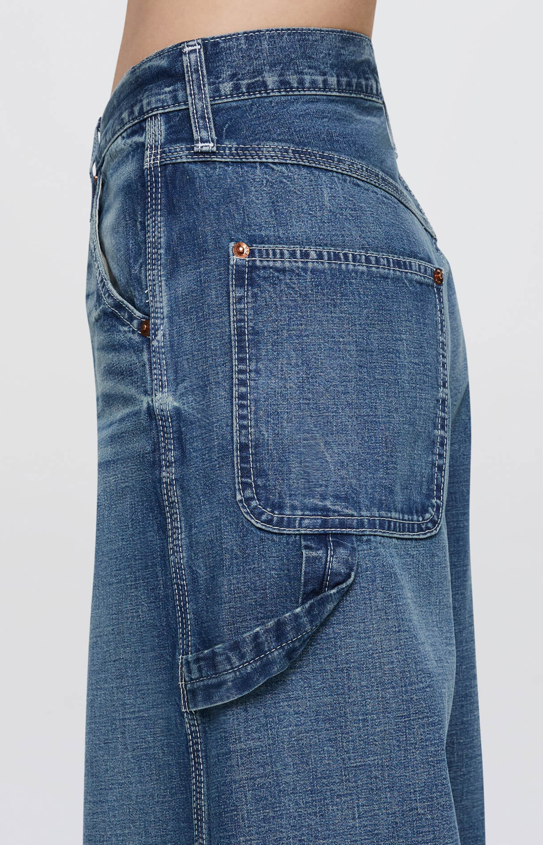 Re/Done Painter Jean Crafted Indigo