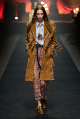 Straight Leg Trousers With Bead and Sequin Embroidery Rust