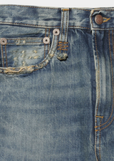 R13 Courtney Slim Jean in Dirty Kelly