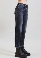 R13 Shelley Slim Jean in Morrison Black