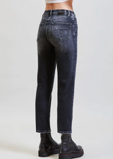 R13 Shelley Slim Jean in Morrison Black